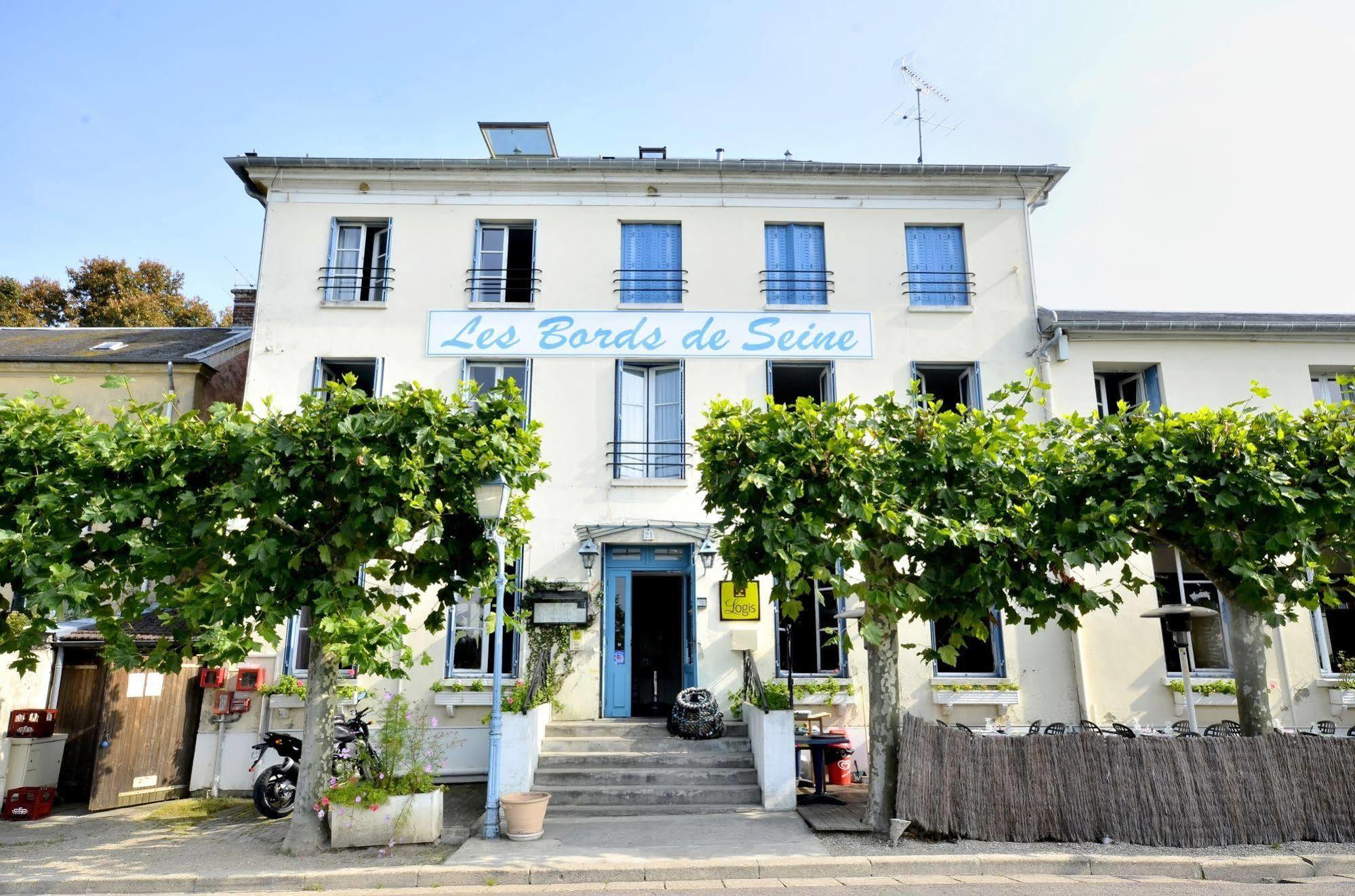 Logis Hotel & Restaurant - Les Bords De Seine La Roche-Guyon Buitenkant foto
